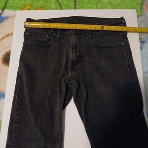 Levi's Strauss 514 Men's Black Jeans Used W32 x L30
